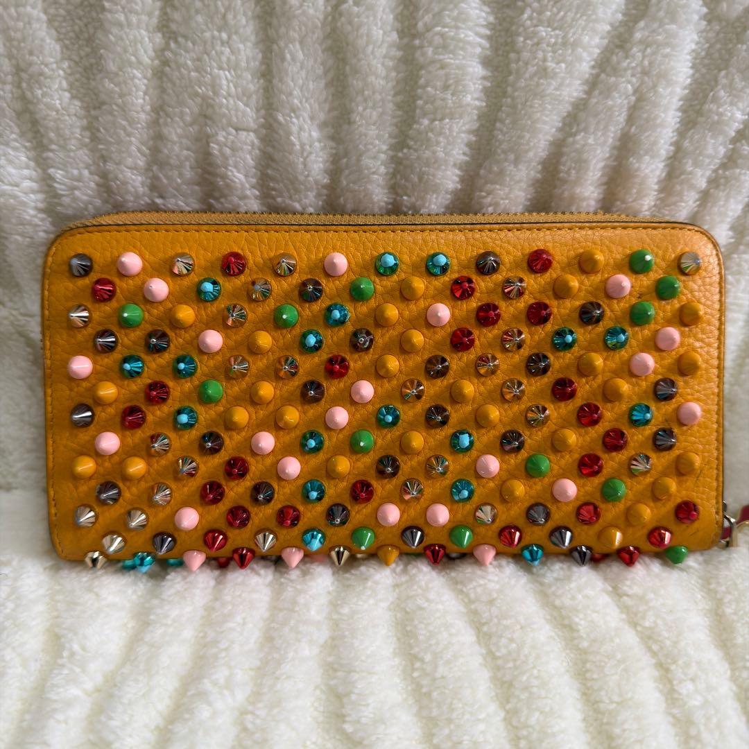 ✨️美品✨️ルブタン 長財布 パネトーネ ラウンドジップ マルチカラー レザー