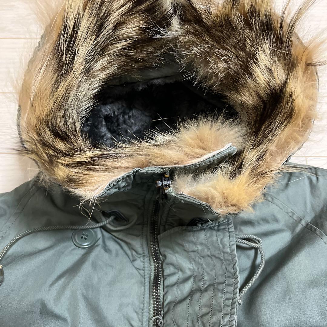 US ARMY N-3B フライトジャケット 実物 リアルファー 69年 L