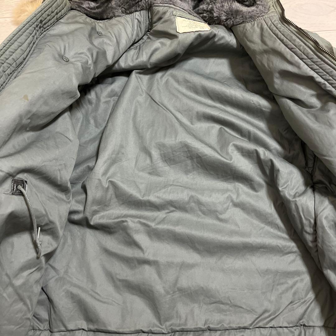 US ARMY N-3B フライトジャケット 実物 リアルファー 69年 L