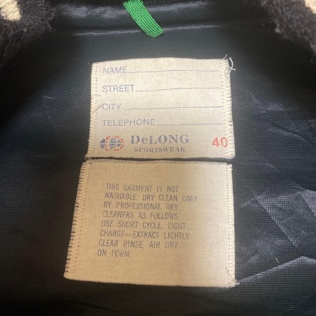 h*7様 DELONG デロング　80s スタジャン　ブラック　最終値下げ