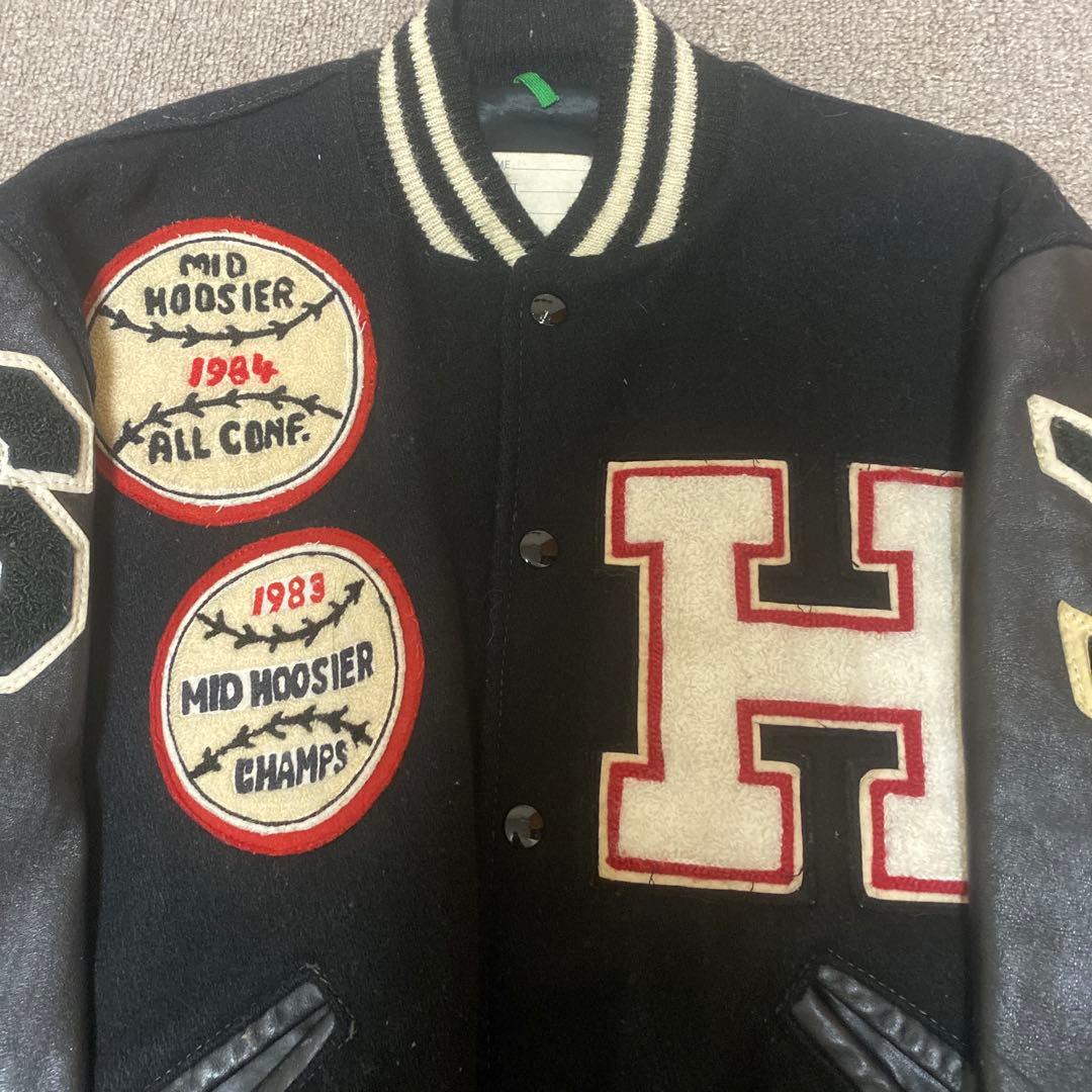 h*7様 DELONG デロング　80s スタジャン　ブラック　最終値下げ