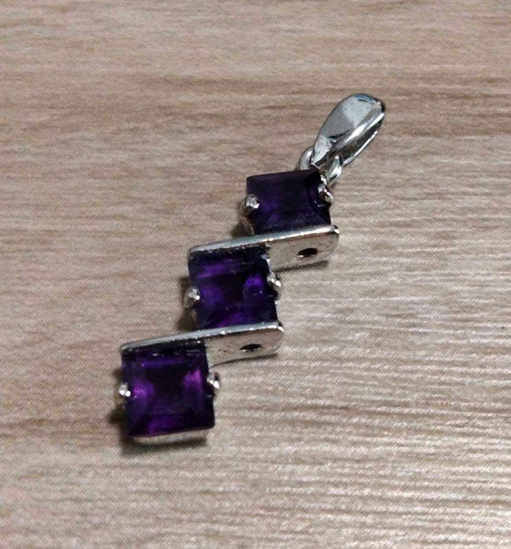 デザイン アメジスト ペンダント