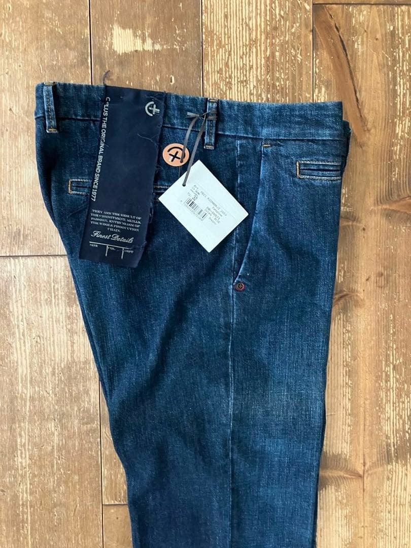 C+ CPLUS シープラス デニムスラックス 32 新品未使用 イタリア製