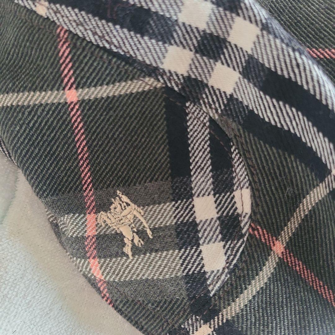 未使用　タグ付き　Burberry チェック柄 キャスケット