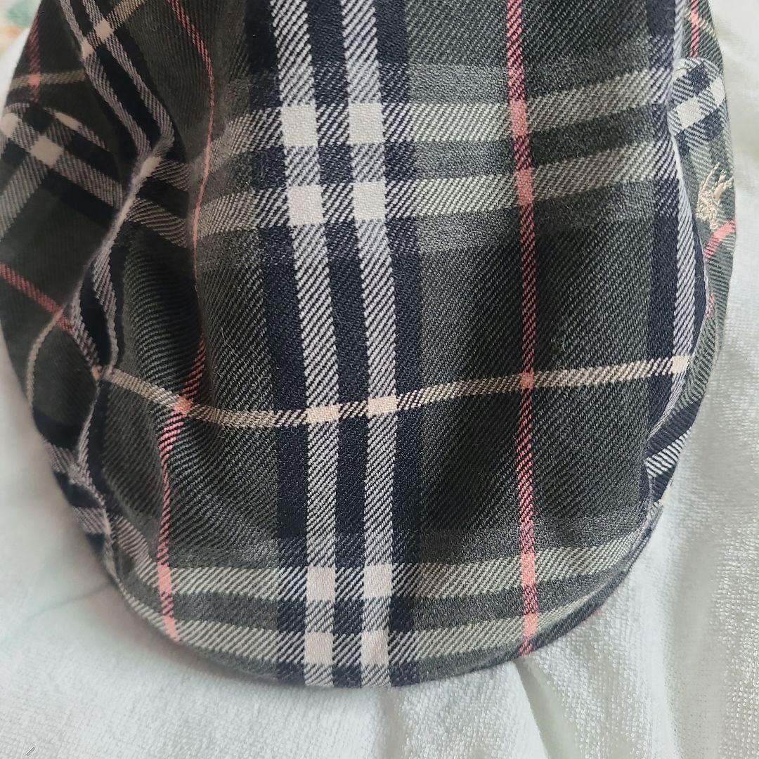 未使用　タグ付き　Burberry チェック柄 キャスケット