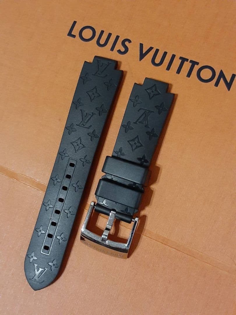美品　ルイヴィトン タンブール用 モノグラム ラバーバンド 純正 腕時計　ベルト