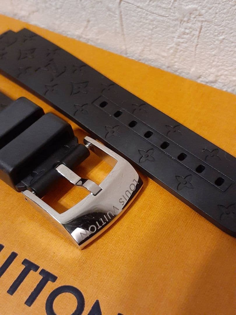美品　ルイヴィトン タンブール用 モノグラム ラバーバンド 純正 腕時計　ベルト