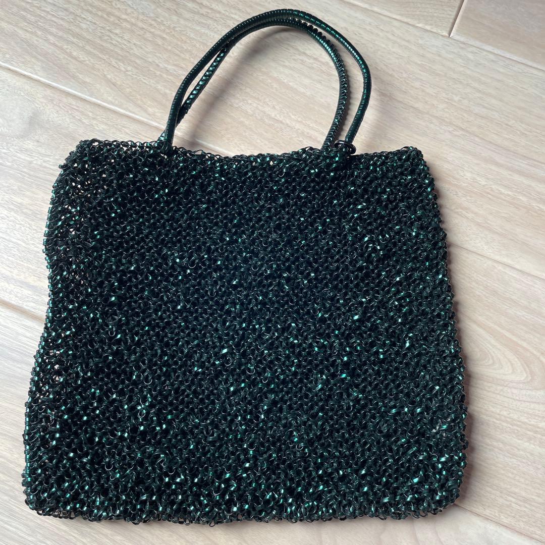 アンテプリマ　バッグ　ブルー　サファイア　バックインバック付き