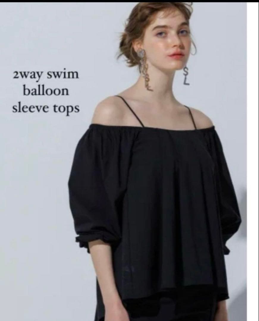 rosy monster 2wayスウィムバルーンスリーブトップス