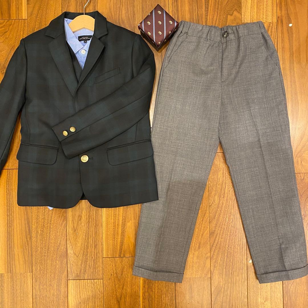 グリーンレーベルリラクシング　フォーマル　スーツ ベスト パンツ シャツ タイ