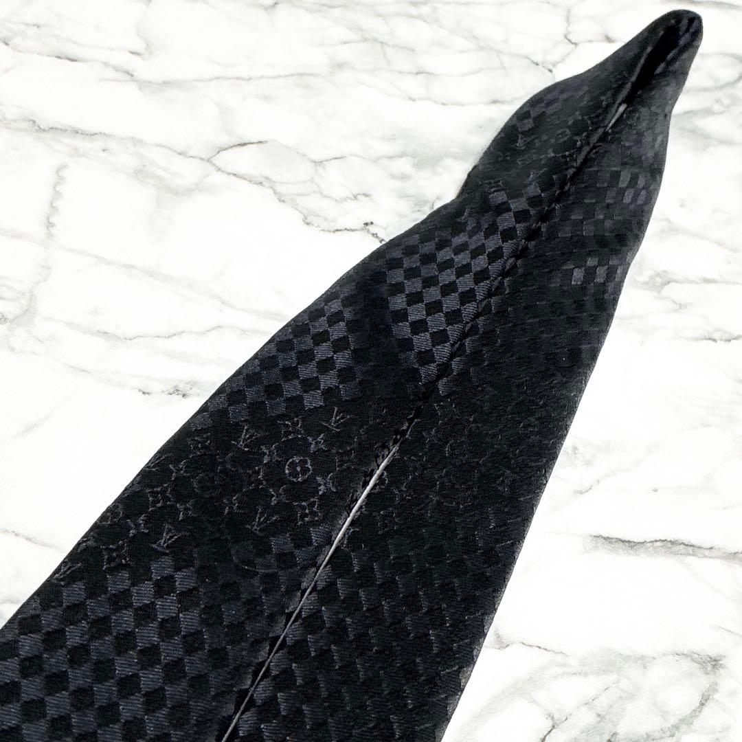 ✨週末で出品終了✨ルイヴィトン　ダミエミックスモノグラム　ブラック　ネクタイ