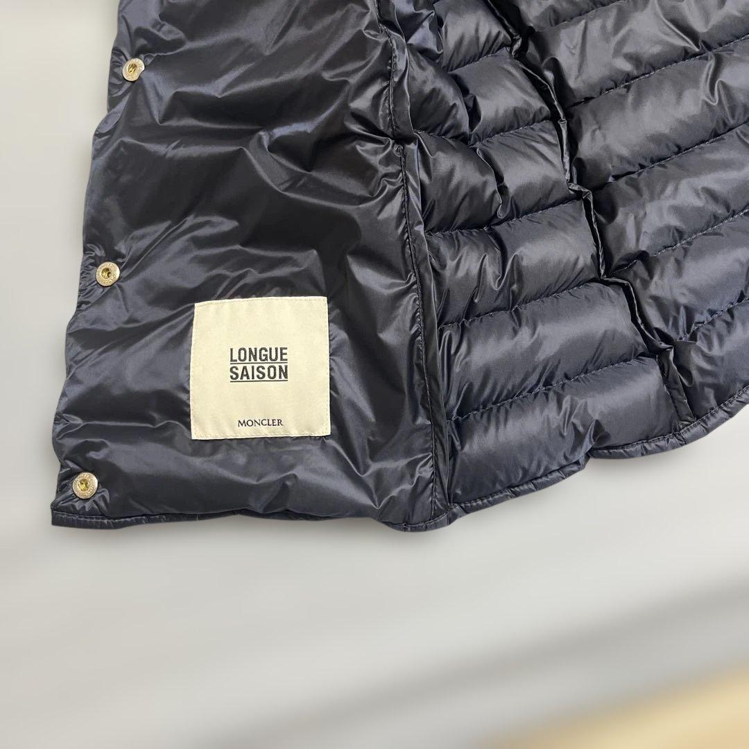 MONCLER LONGUE SAISON ネイビー ダウンベスト