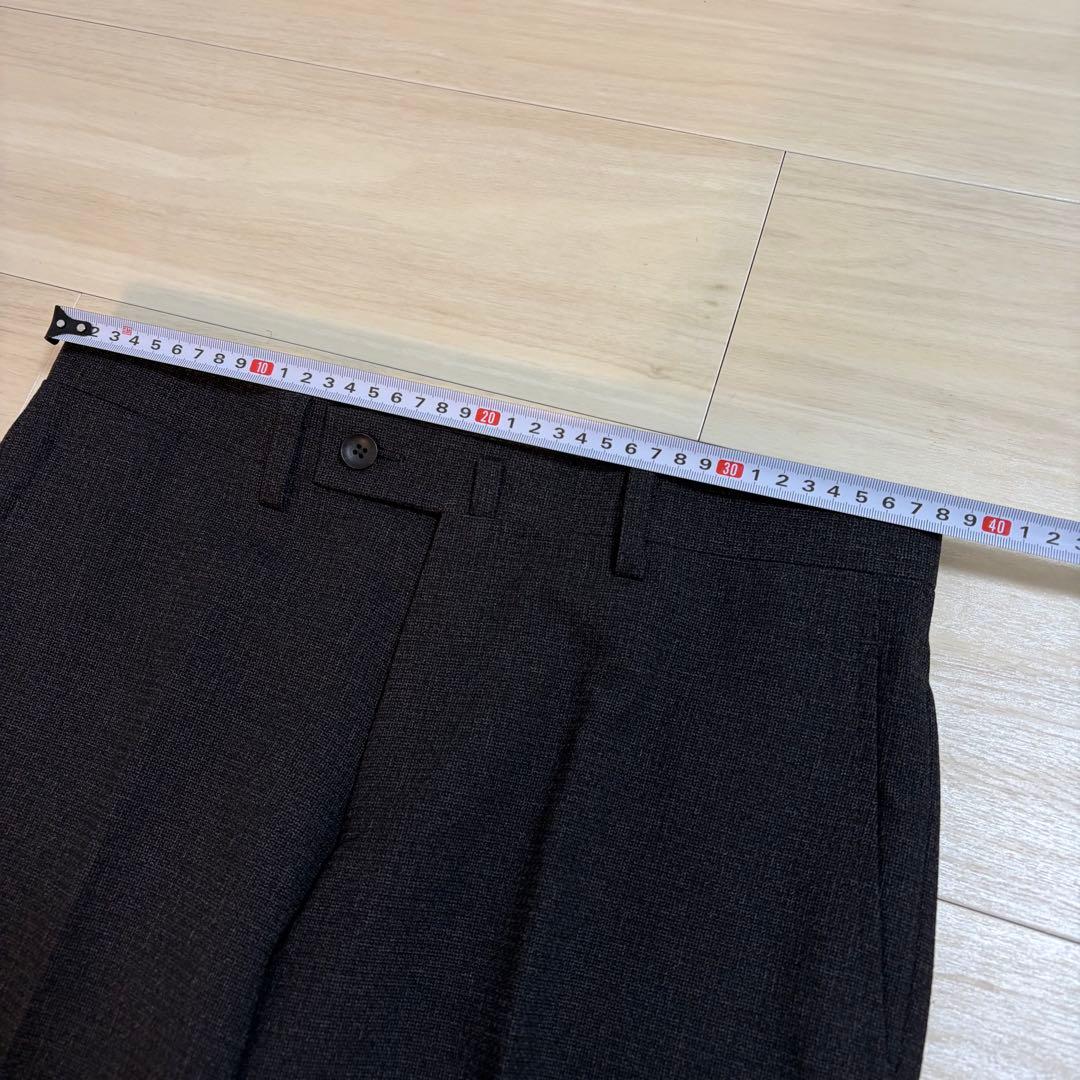 【極美品】パーフェクトスーツファクトリー 洗える3ピースセットアップ ブラウン