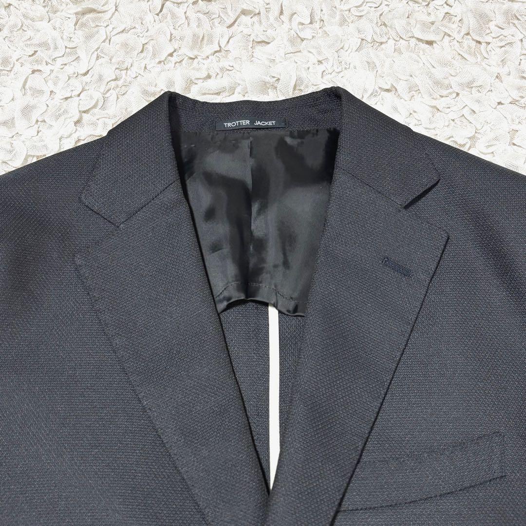 美品 マッキントッシュフィロソフィー テーラード トロッター 洗える 黒 38L