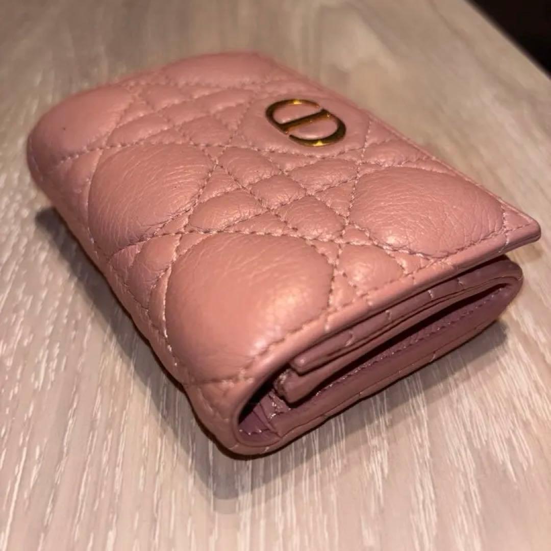 Dior Caro Glycine ウォレット カナージュカーフスキン 財布