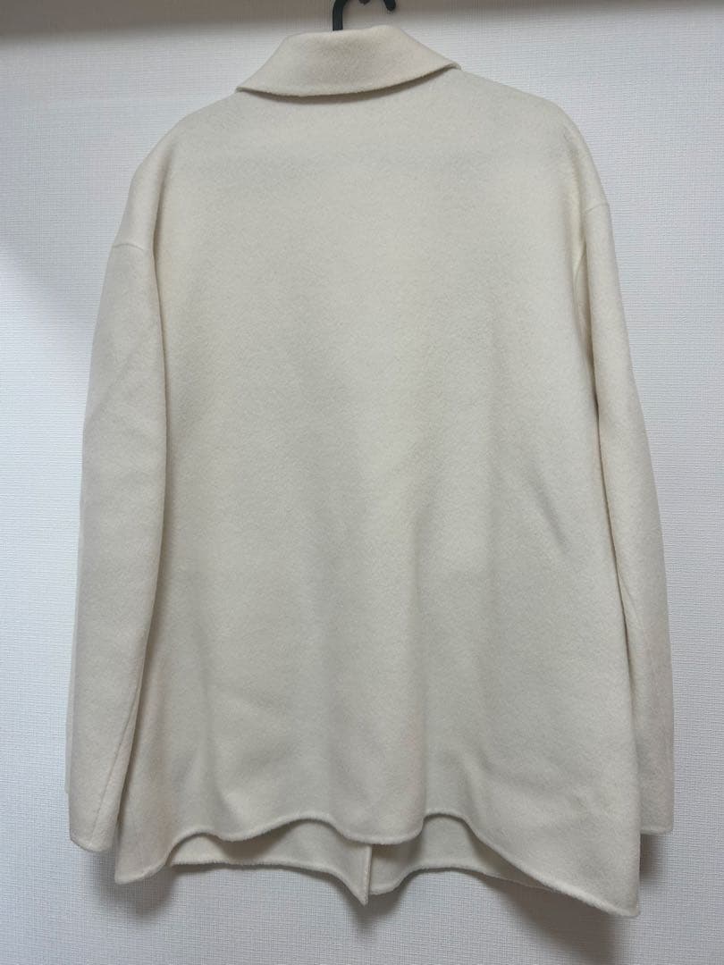 ベースメントオンライン MAAYAデザイン リバーミドルコート　アイボリー