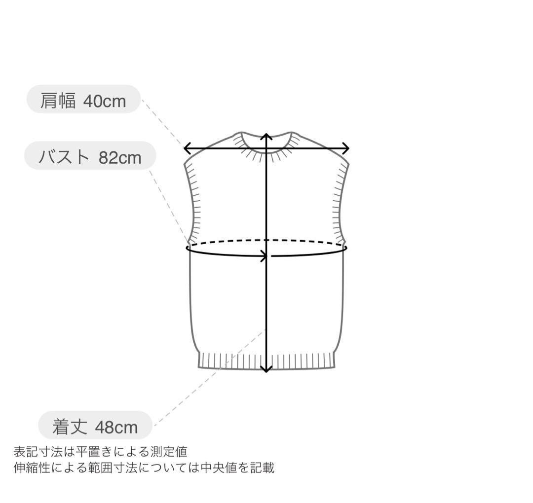 FRAYI.D 完売商品　フルーツ刺繍ポロカラーノースリニットジレ