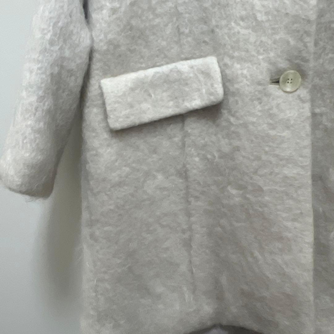 【新品未使用】FRAY I.D / テーラードシャギーショートコート