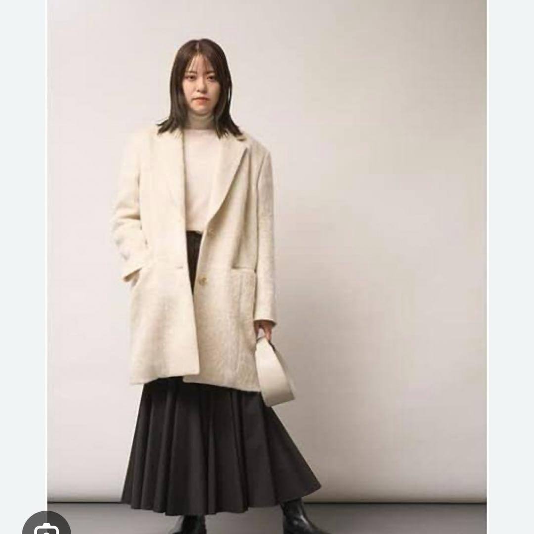 【新品未使用】FRAY I.D / テーラードシャギーショートコート