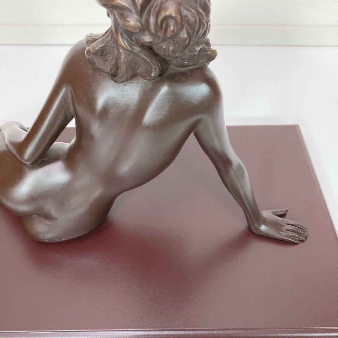 清河宗翠作　ドリーム　ブロンズ像　台座・証明書・外箱付き