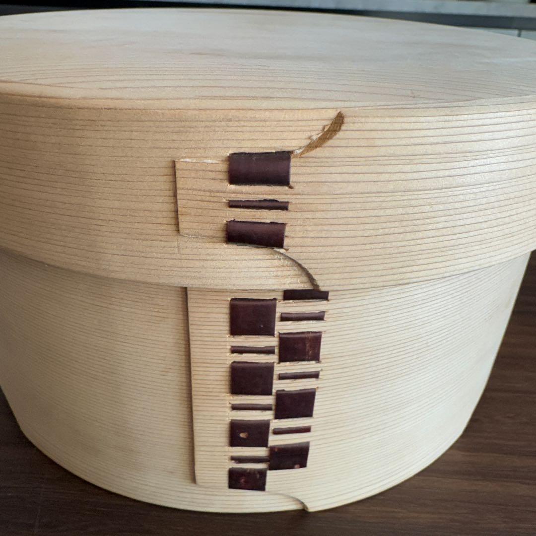 秋田杉を使用した大館曲げわっぱのおひつ　used