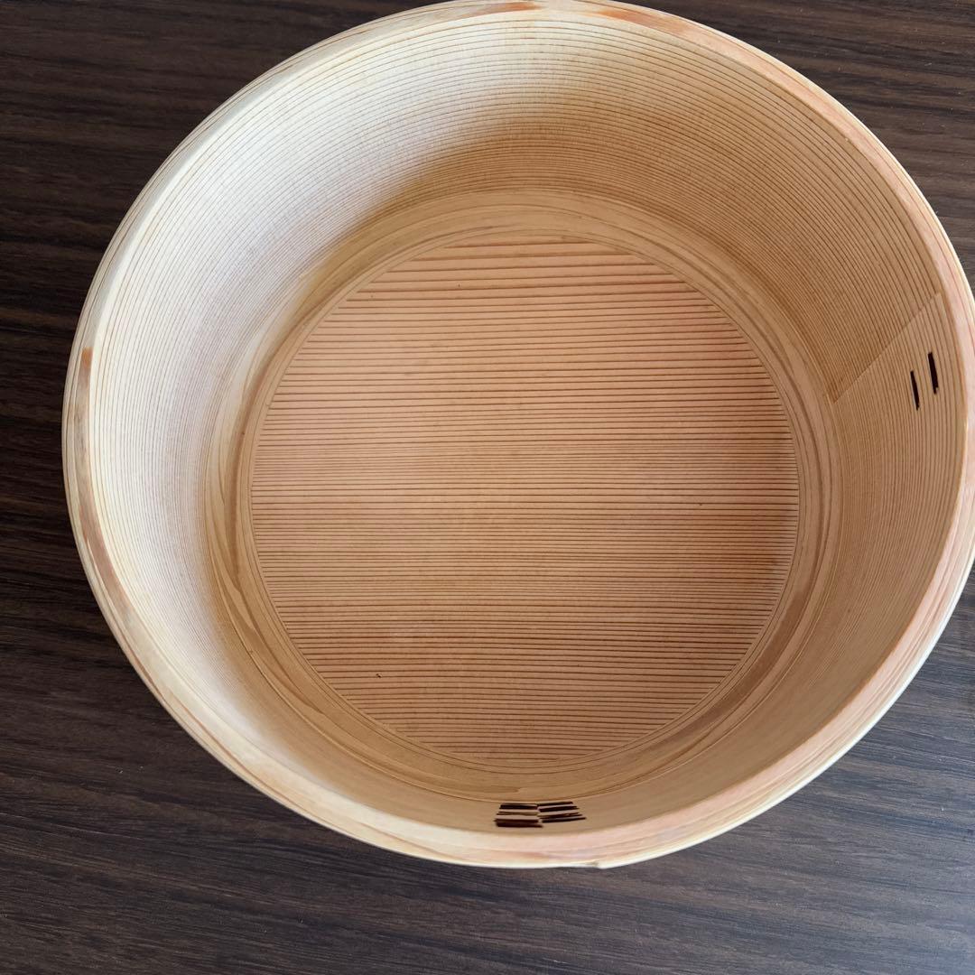 秋田杉を使用した大館曲げわっぱのおひつ　used