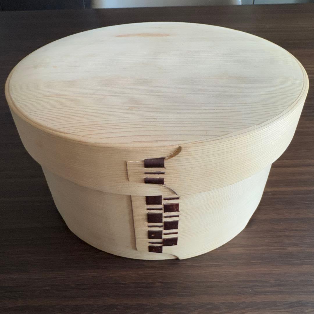 秋田杉を使用した大館曲げわっぱのおひつ　used