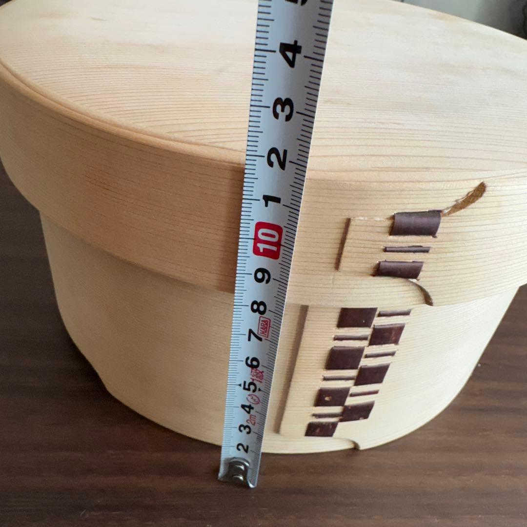 秋田杉を使用した大館曲げわっぱのおひつ　used