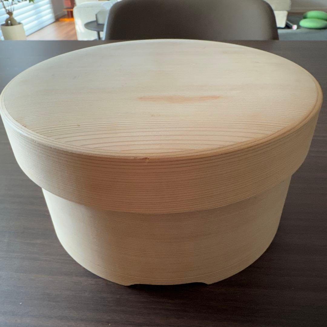 秋田杉を使用した大館曲げわっぱのおひつ　used