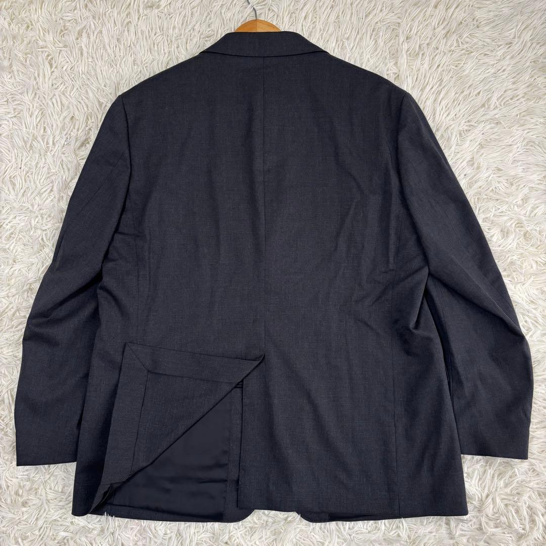 ユニクロ セットアップ スーツ ストレッチウール 背抜き 52 ダークグレー