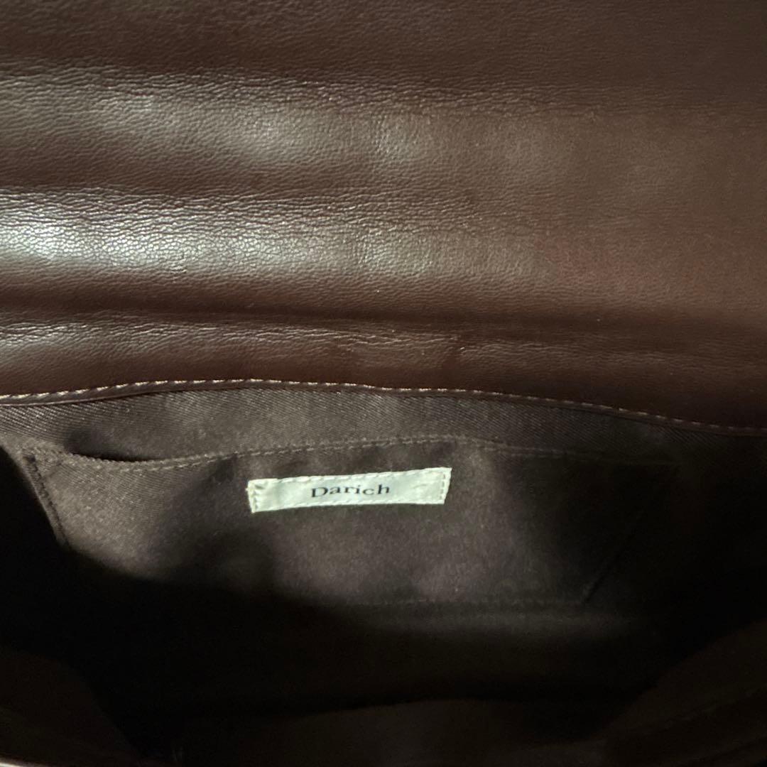 ダーリッチ チョコレートキルトバッグ ブラウン