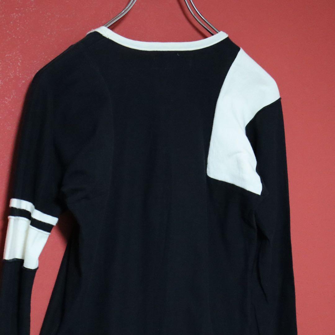 Yohji Yamamoto 短丈 ロング袖 アシンメトリーデザイン ロンT