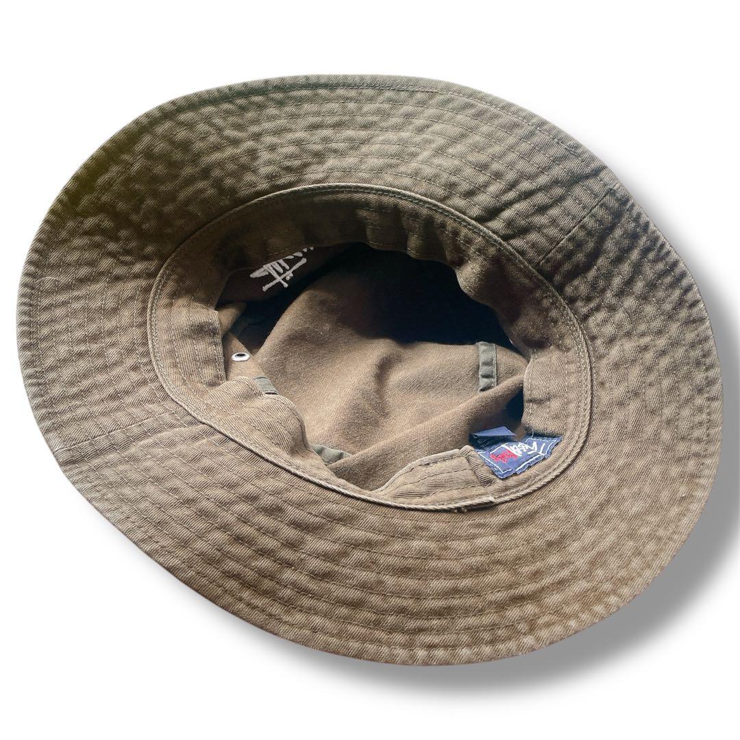 90s オールド ステューシー stussy 希少カラー カーキ バケットハット