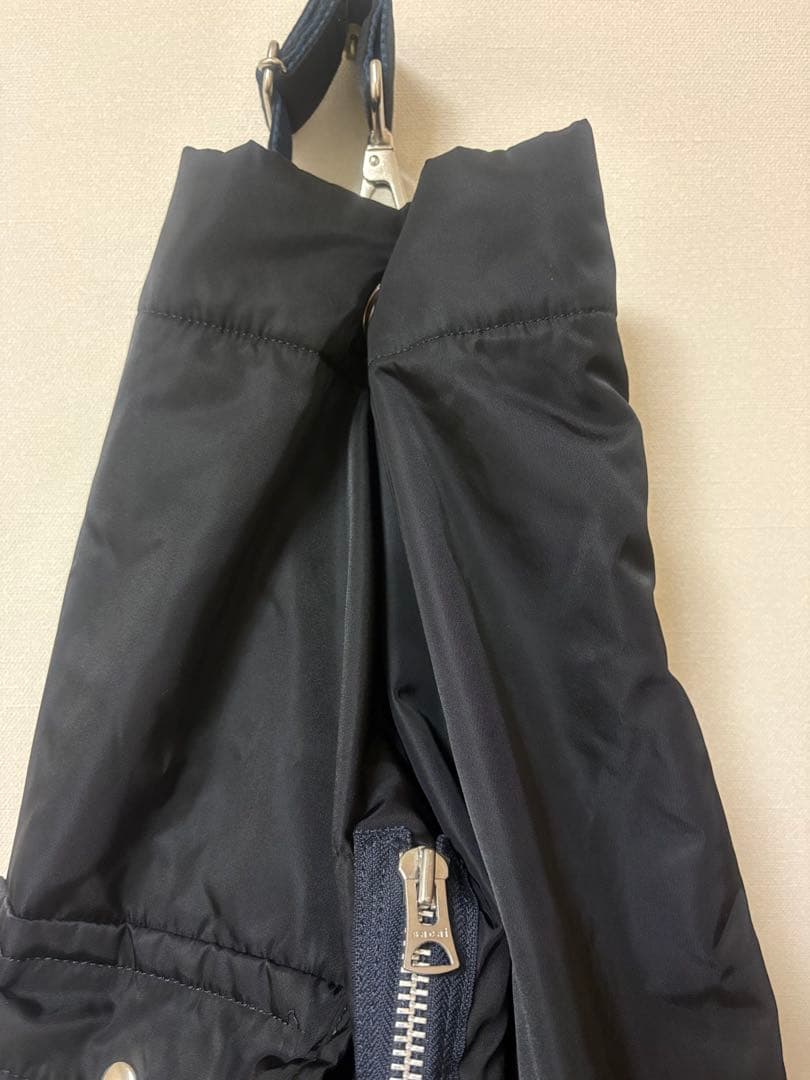 希少レアモデル　sacai porter ドラムバッグ　ボストンバッグ　黒