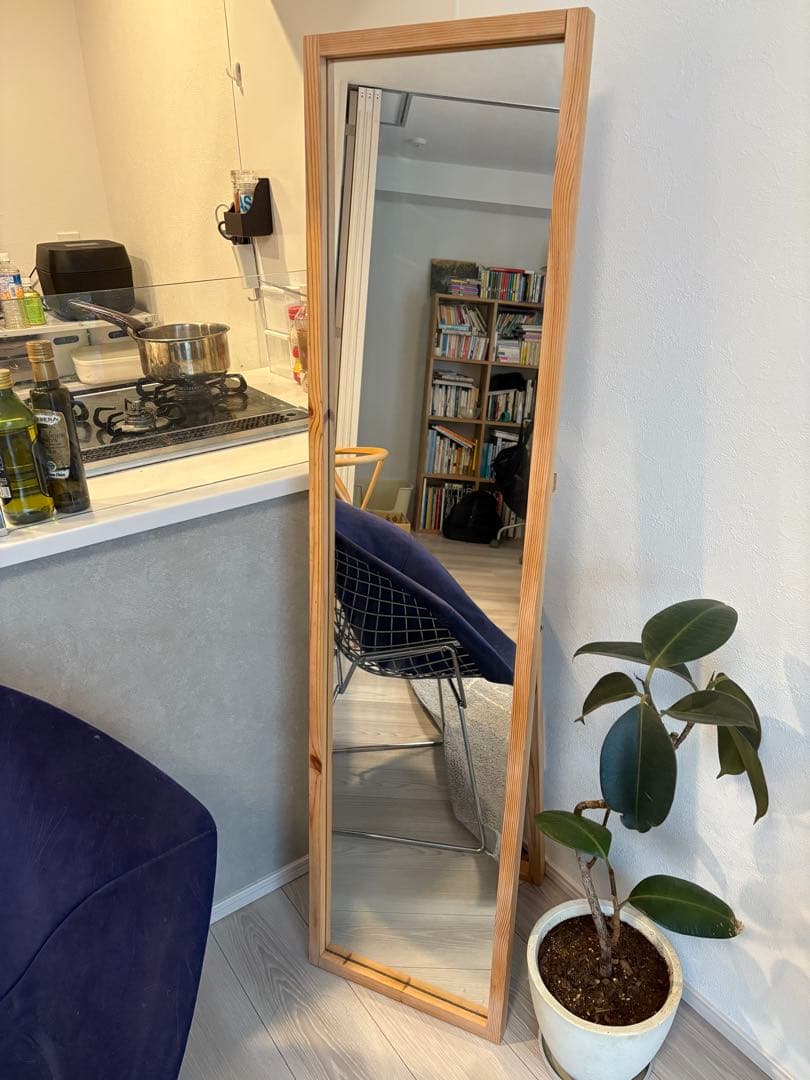 無印良品 ミラー大/パイン材