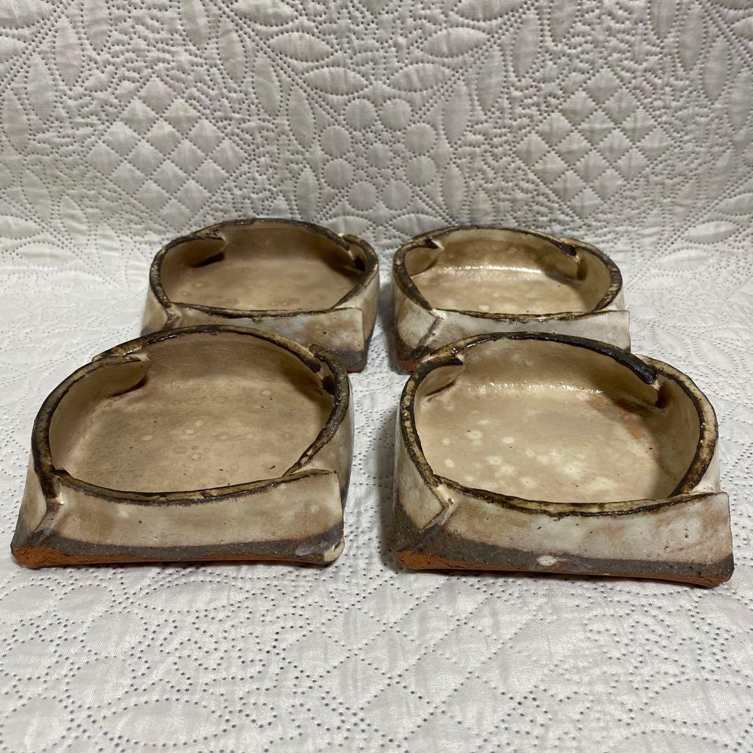 高級四角形皿4個セット 作家作品 茶会席 中皿 中鉢