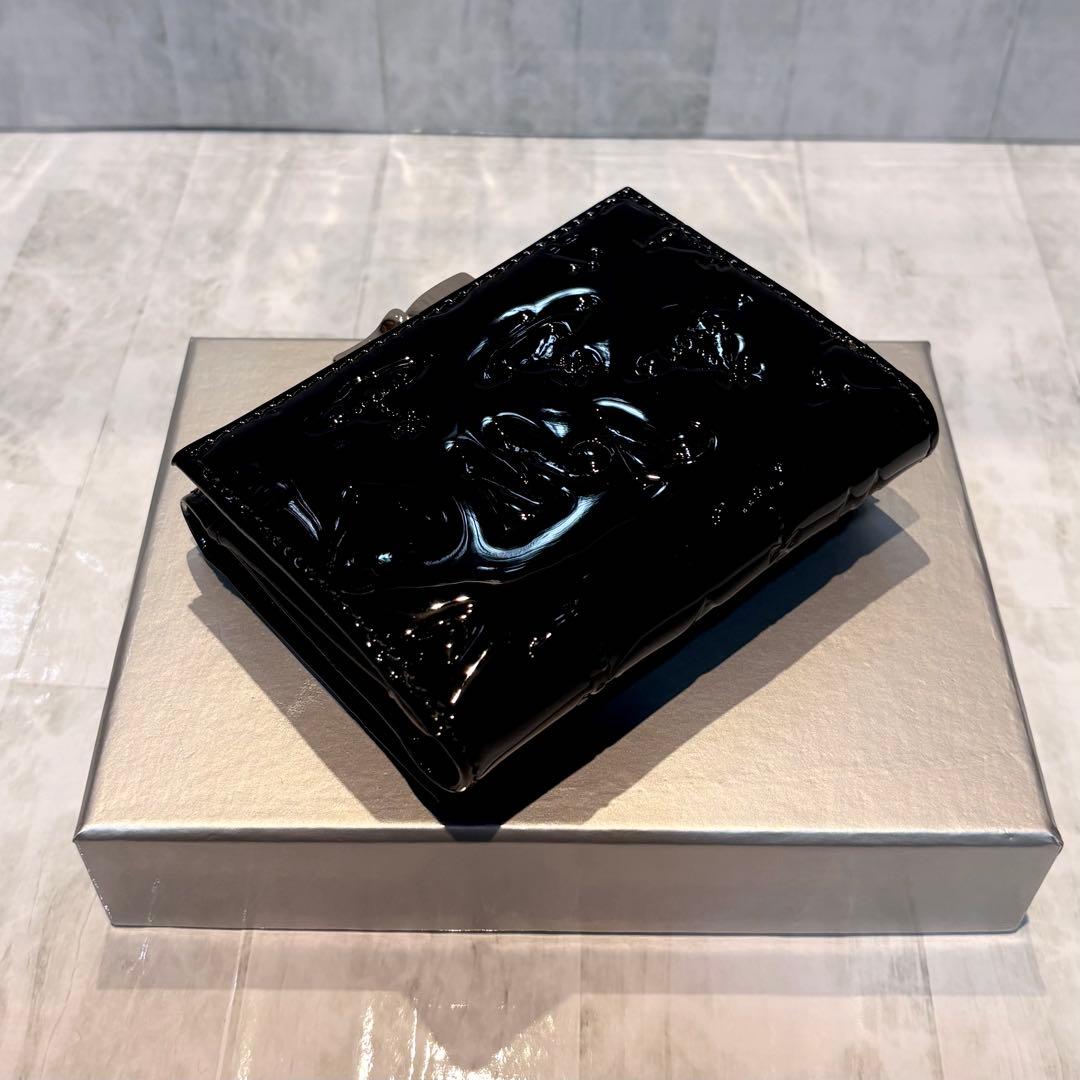 Vivienne Westwood 3つ折り財布 / エナメルブラック