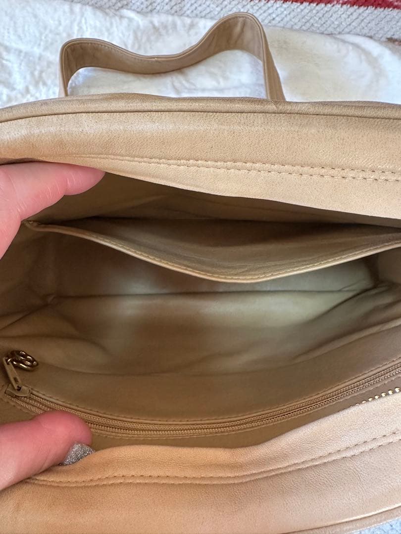 め*こ様 ビンテージ　CHANEL ベージュ ショルダーバッグ