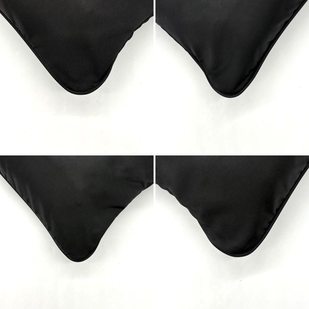 ✨美品✨プラダ ショルダーバッグ 2way 三角ロゴ ナイロン レザー ブラック