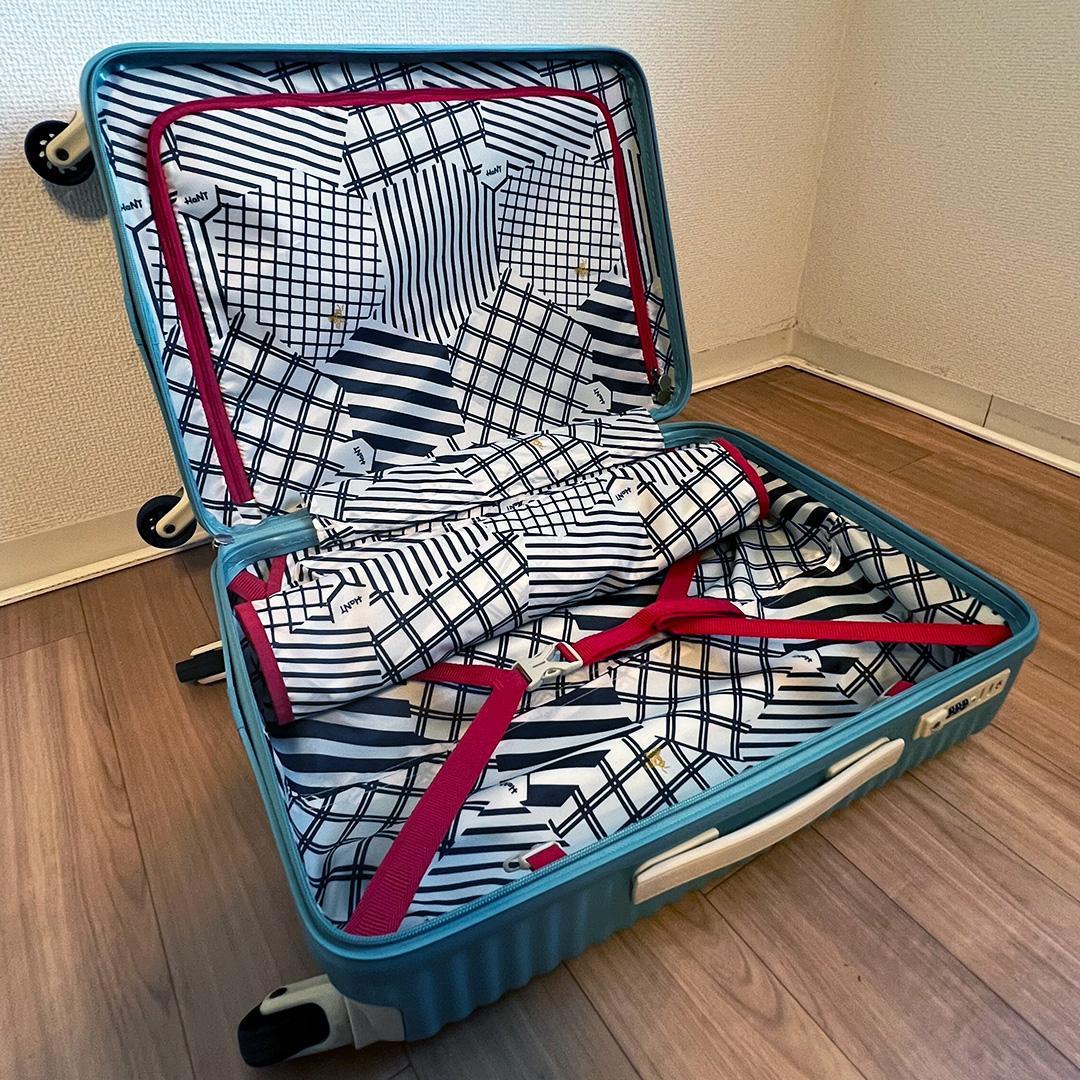 スーツケース　ace　HaNT　ハントマイン　47L　廃盤色ブルークローバー