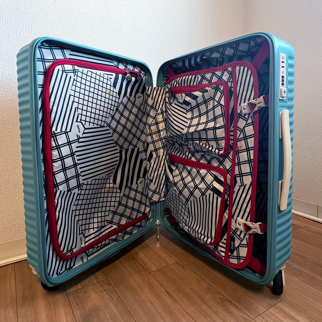 スーツケース　ace　HaNT　ハントマイン　47L　廃盤色ブルークローバー