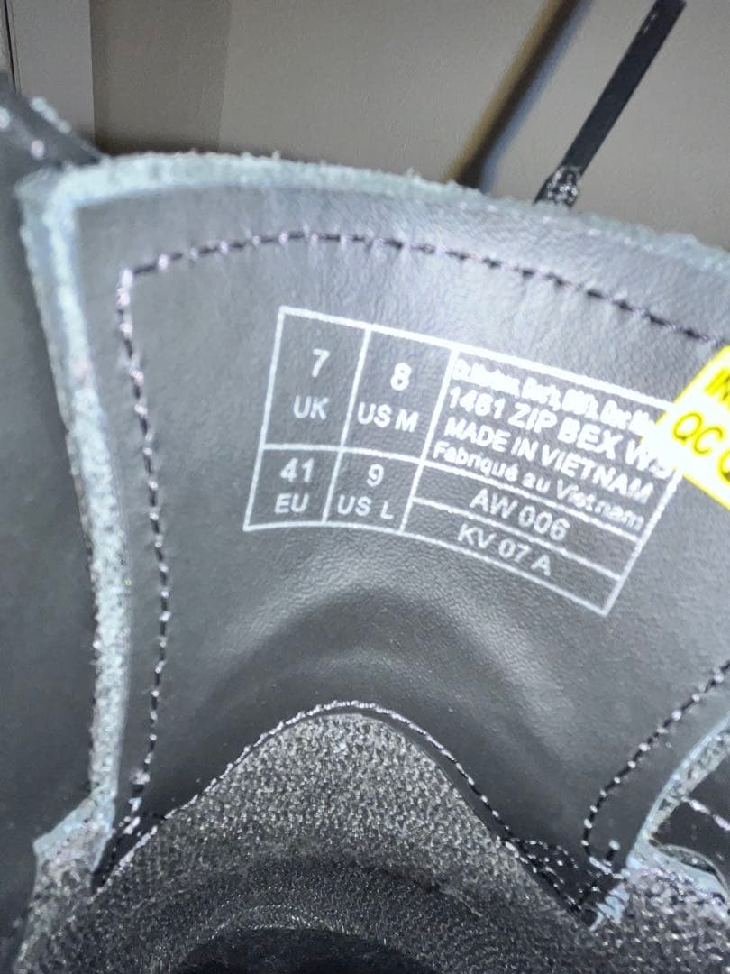 ドクターマーチン 1461 ジップ ホワイトステッチ 3 ホール シューズ