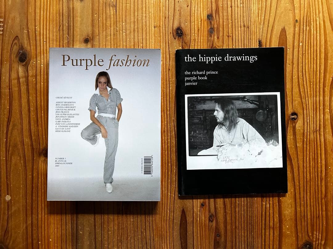 Purple fashion & the hippie drawings セット