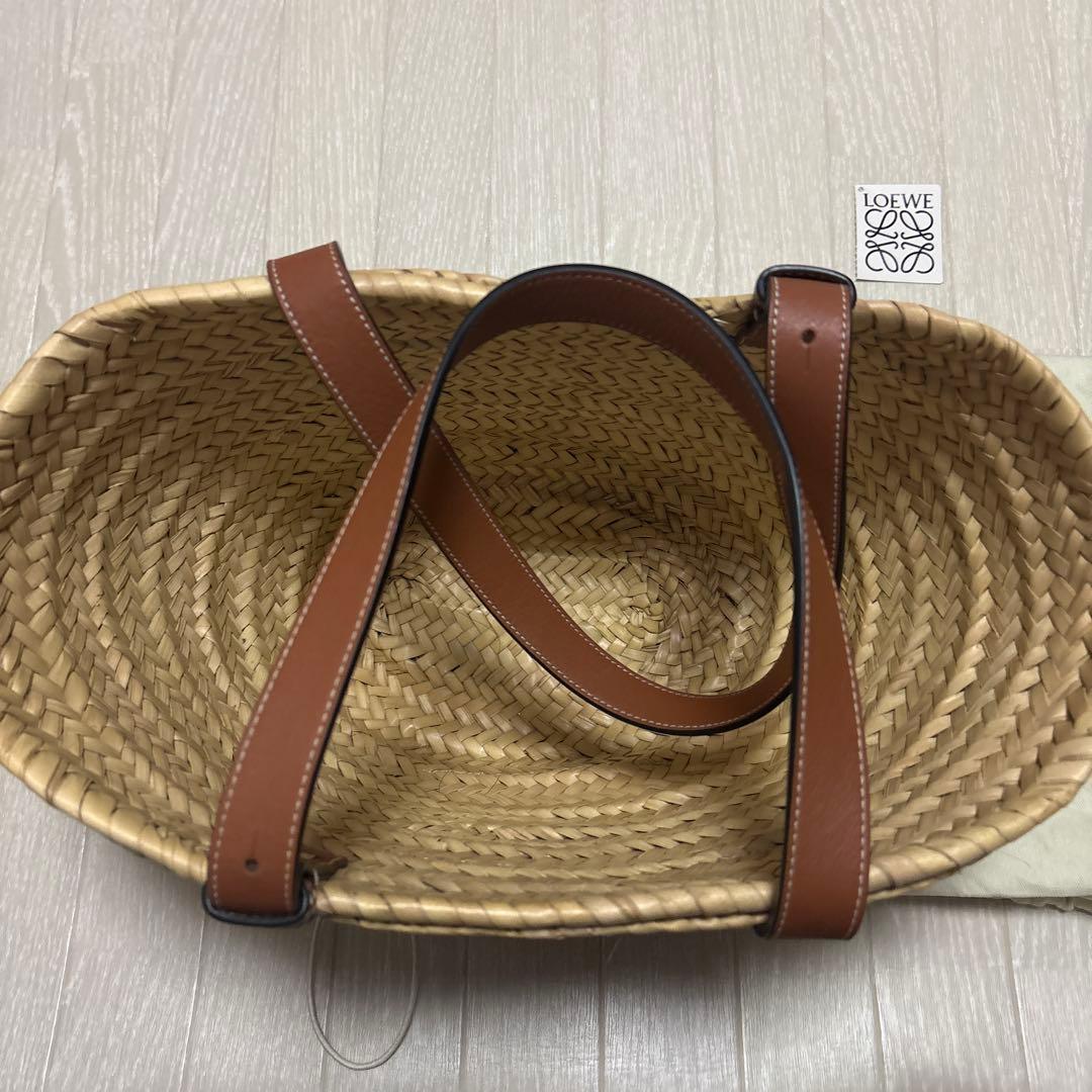 美品LOEWE ロエベ かごバック アナグラム ミディアムサイズ