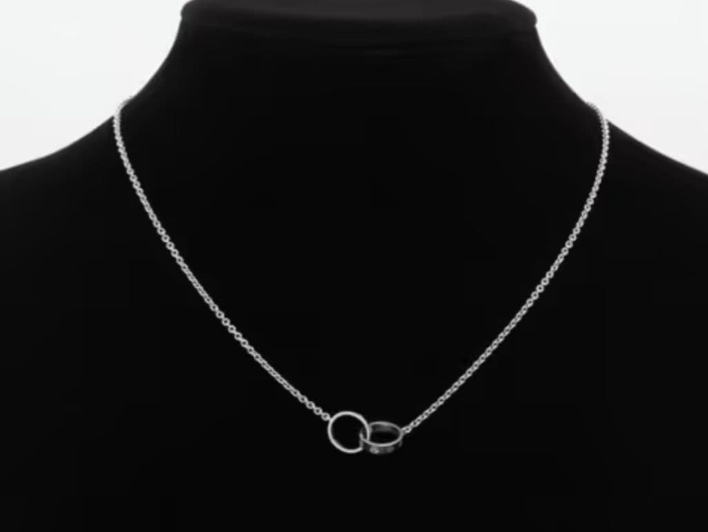 Cartier　カルティエ　ベビーラブネックレス　ホワイトゴールド