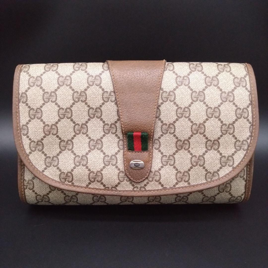 GUCCI クラッチバッグ GGスプリーム柄×シェリーライン 89・01・030