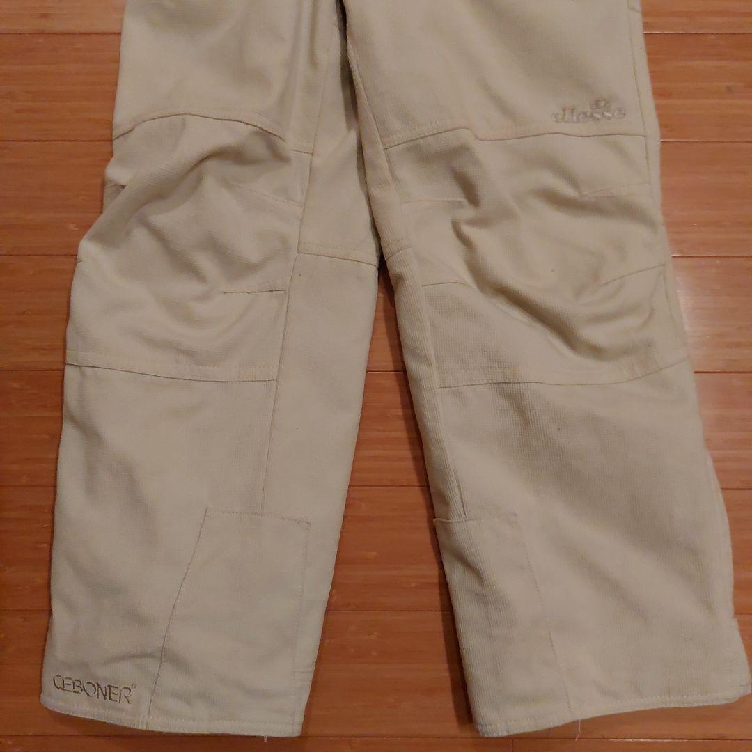 ellesse スキーウェア 赤 白 フード付き