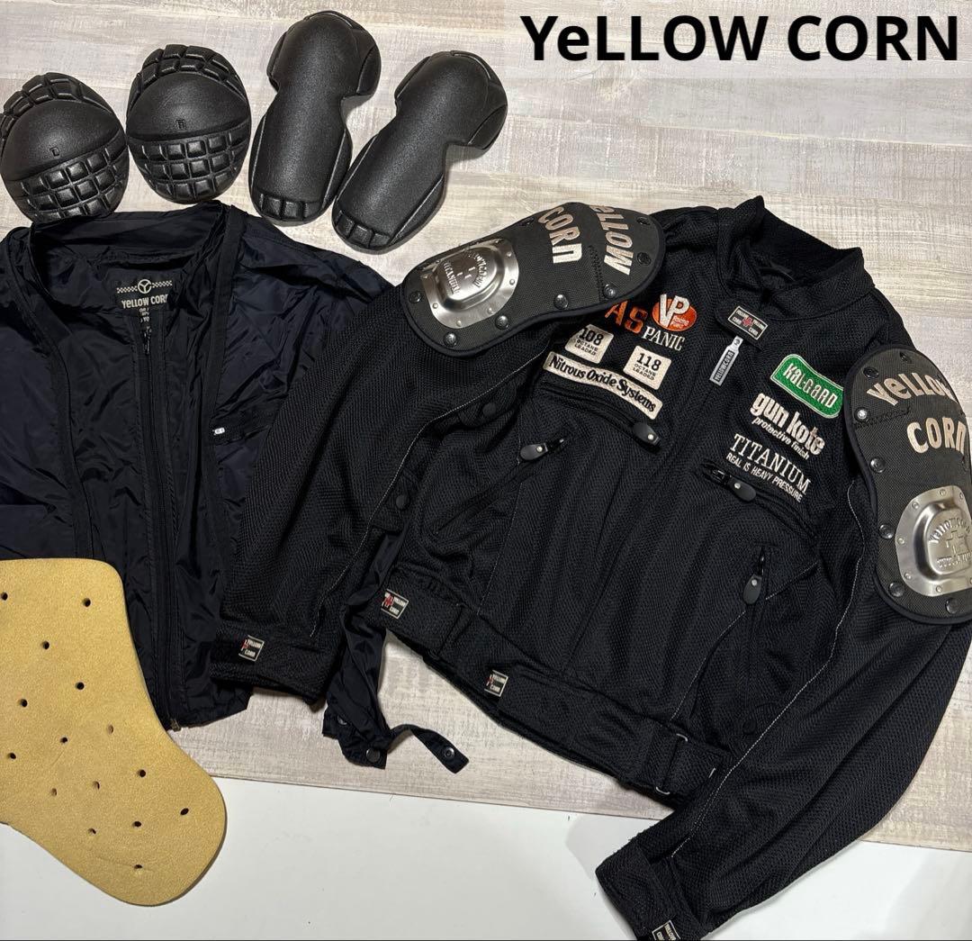 イエローコーン★ライダース★バイカーズ★メッシュジャケット【メンズ サイズM】