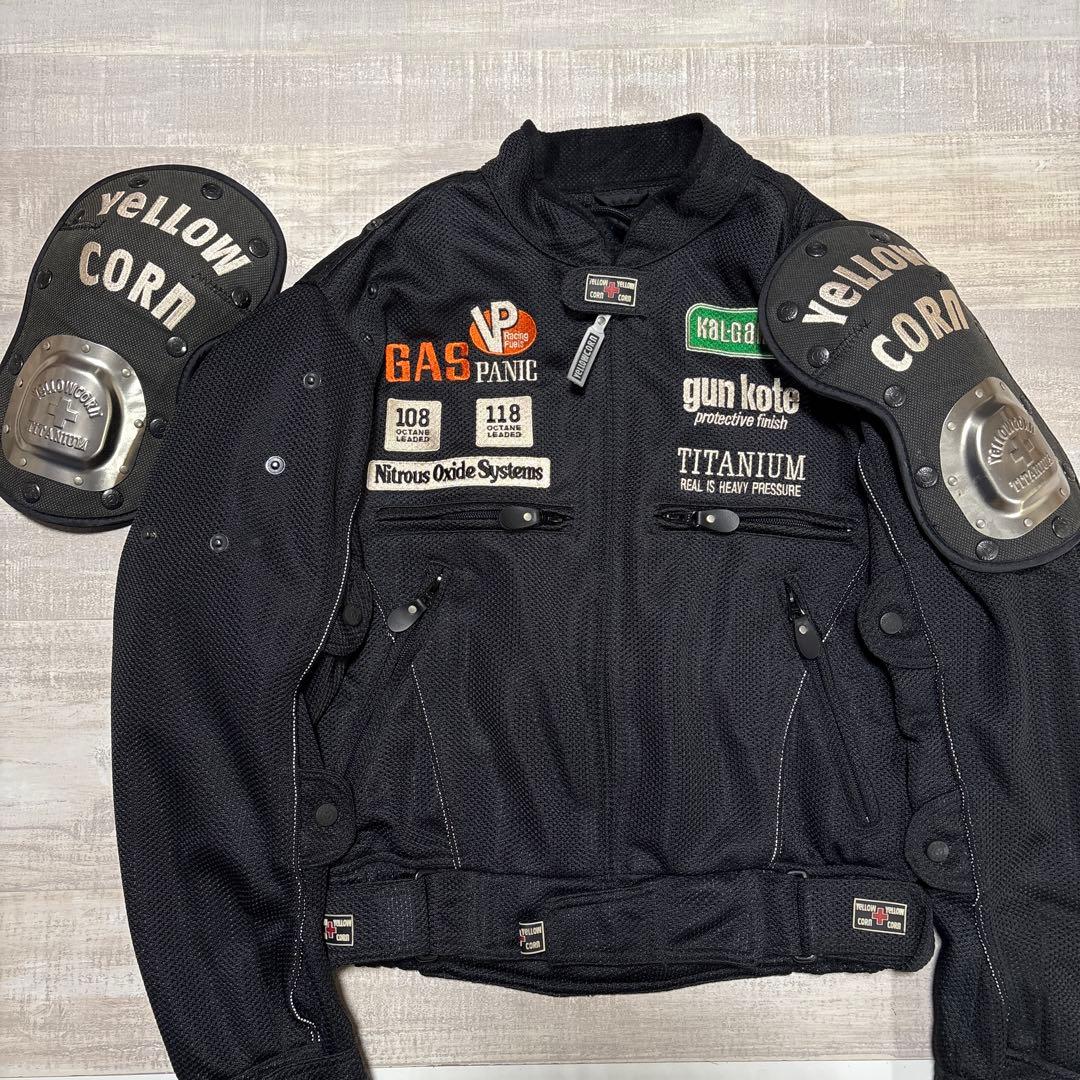 イエローコーン★ライダース★バイカーズ★メッシュジャケット【メンズ サイズM】