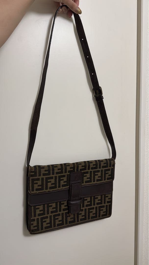 Fendi ショルダーバッグ ブラウン/ベージュ
